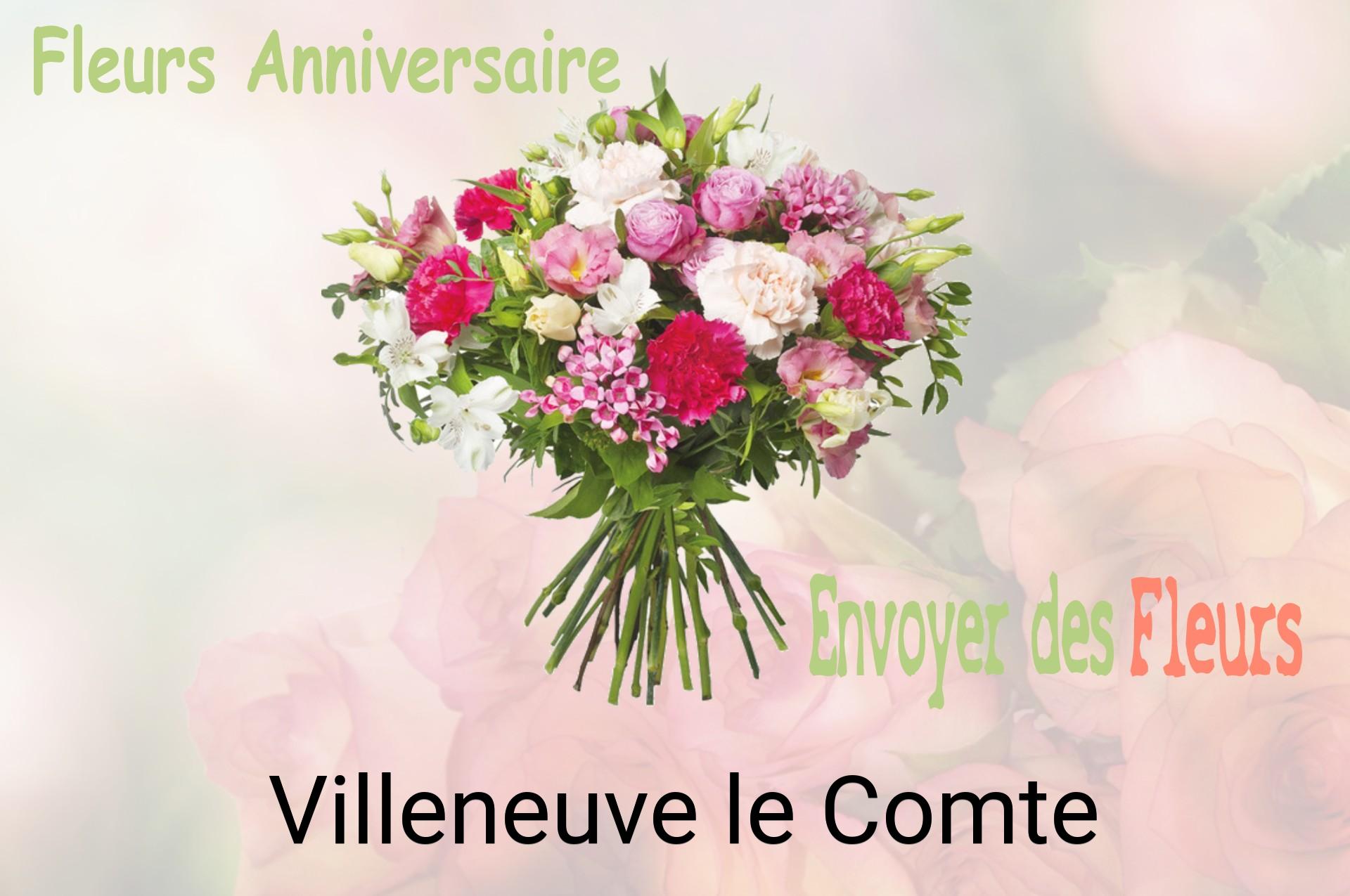 Bouquet de fleurs d’anniversaire livré à Villeneuve-le-Comte